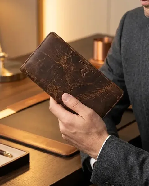 Riva Vintage Uzun Cüzdan - ürün odaklı görünüm